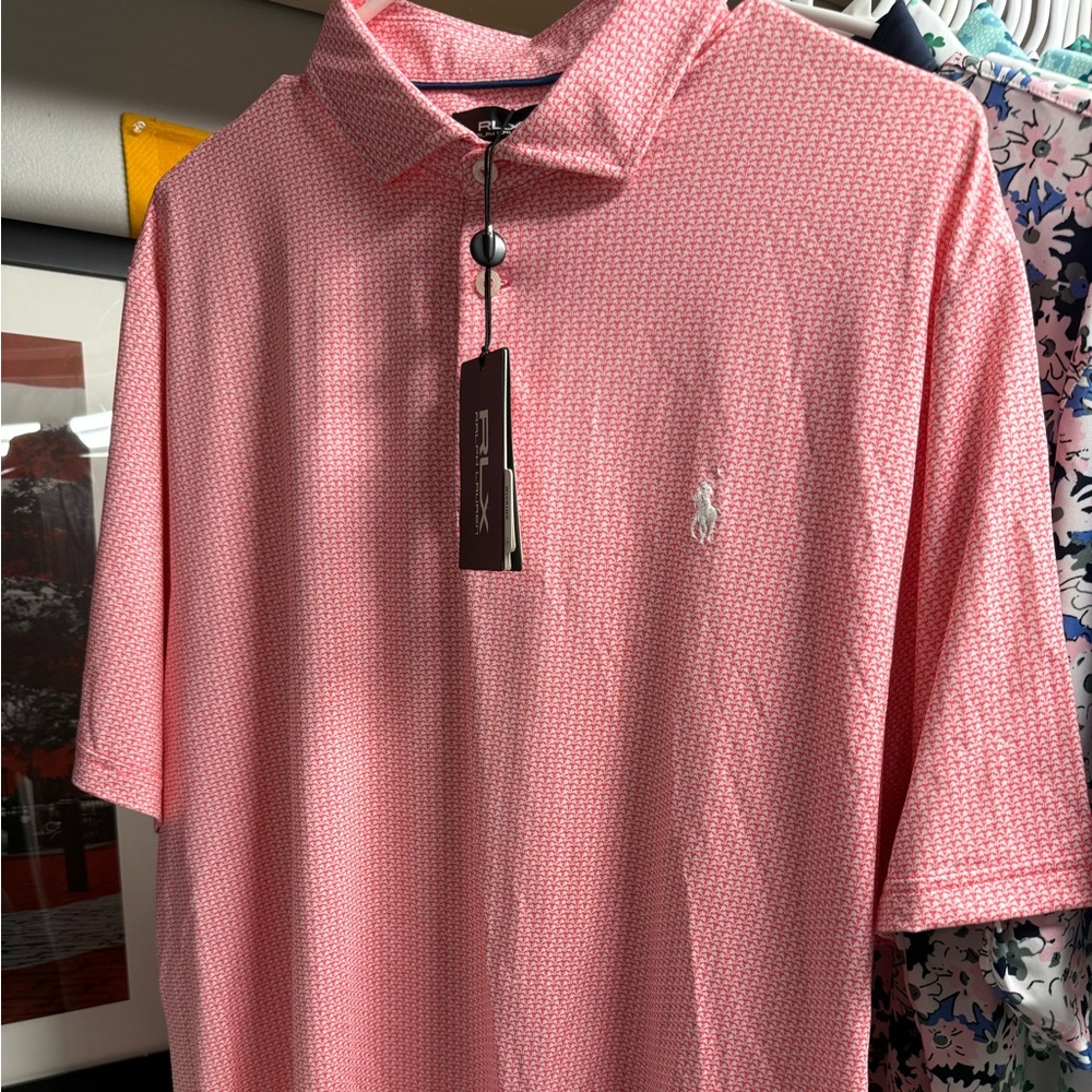 RLX Ralph Lauren Pink Polo Shirt